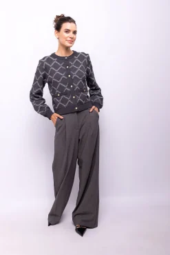 Mujer Object Jerséis>Cardigan punto rombos