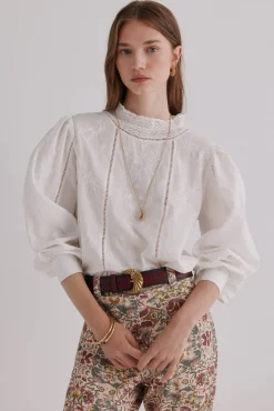 Mujer Hoss Intropia Blusas>Cassia. Blusa romántica