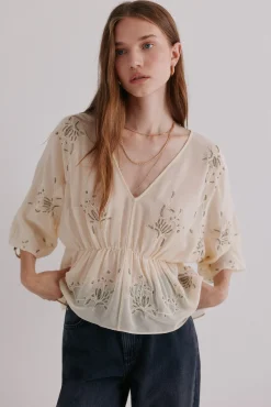 Mujer Hoss Intropia Blusas>Catena. Blusa bordada