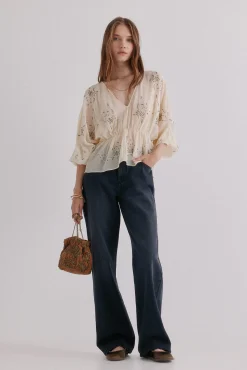 Mujer Hoss Intropia Blusas>Catena. Blusa bordada