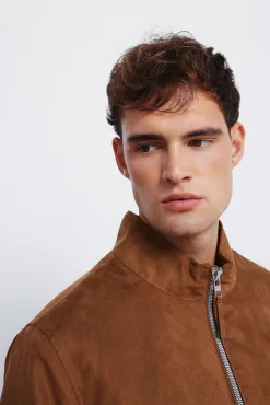 Hombre Springfield Chaquetas>Cazadora acolchada efecto ante