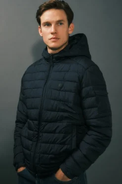 Hombre Cortefiel Chaquetas|Plumíferos Ligeros>Cazadora acolchada ultralight con capucha
