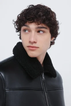 Hombre Springfield Chaquetas>Cazadora aviador efecto piel doble faz