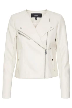 Mujer Vero Moda Chaquetas>Cazadora biker de polipiel de mujer