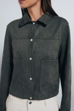 Mujer Springfield Chaquetas>Cazadora bolsillos antelina