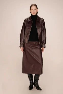 Mujer Grace & Mila Chaquetas>Cazadora bomber en cuero