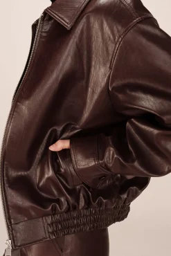 Mujer Grace & Mila Chaquetas>Cazadora bomber en cuero