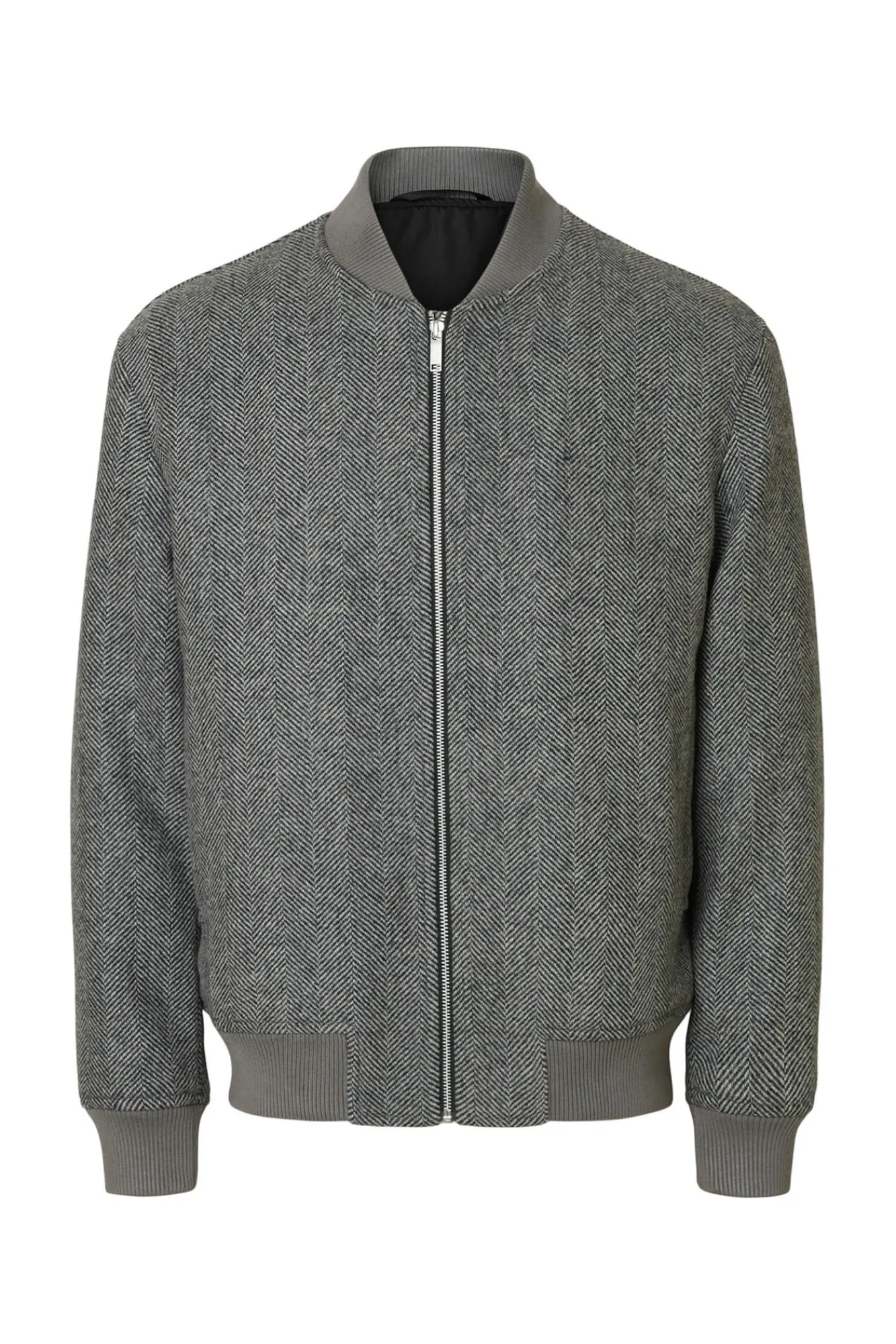 Hombre Selected Chaquetas>Cazadora bomber lana