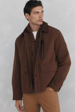 Hombre Pedro del Hierro Chaquetas|Abrigos>Cazadora con cuello pana