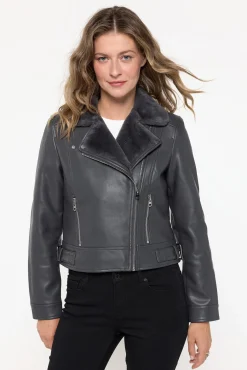 Mujer Vero Moda Chaquetas>Cazadora corta efecto piel