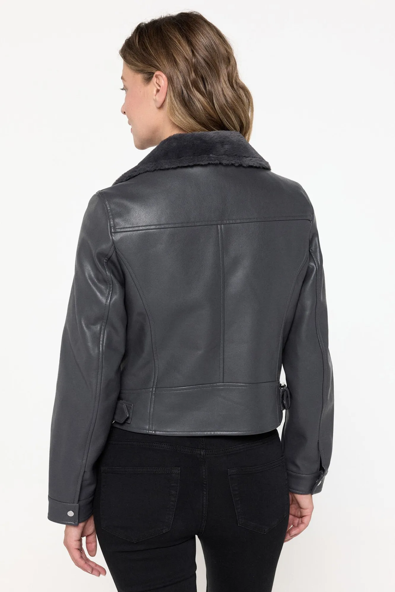 Mujer Vero Moda Chaquetas>Cazadora corta efecto piel