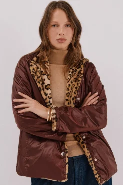 Mujer Cortefiel Chaquetas|Abrigos>Cazadora corta reversible efecto pelo