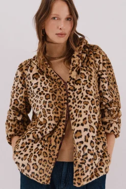 Mujer Cortefiel Chaquetas|Abrigos>Cazadora corta reversible efecto pelo