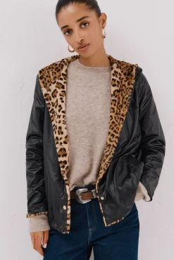 Mujer Cortefiel Chaquetas|Abrigos>Cazadora corta reversible efecto pelo