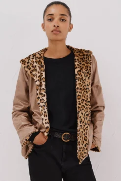 Mujer Cortefiel Chaquetas|Abrigos>Cazadora corta reversible efecto pelo