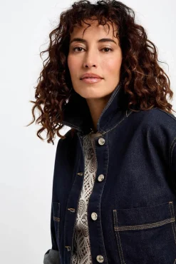 Mujer Morgan Chaquetas>Cazadora corta vaquera