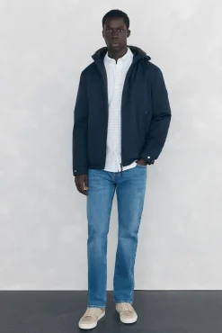 Hombre Pedro del Hierro Chaquetas|Abrigos>Cazadora cremallera con capucha