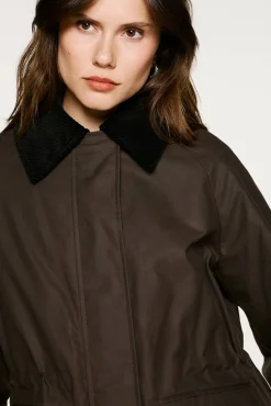 Mujer Selected Chaquetas|Abrigos>Cazadora cuello pana 100% algodón orgánico