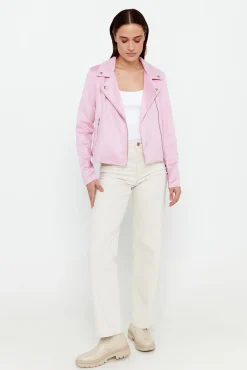 Mujer Vero Moda Chaquetas>Cazadora de ante con tachuelas