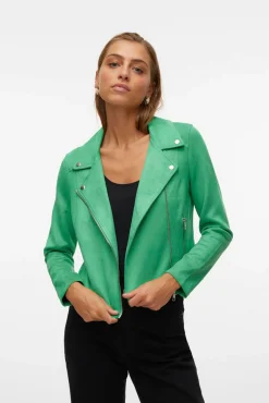 Mujer Vero Moda Chaquetas>Cazadora de ante con tachuelas