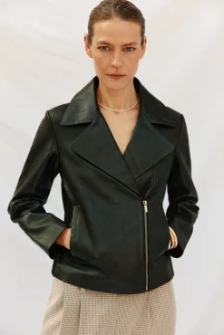 Mujer Cortefiel Chaquetas>Cazadora de piel biker