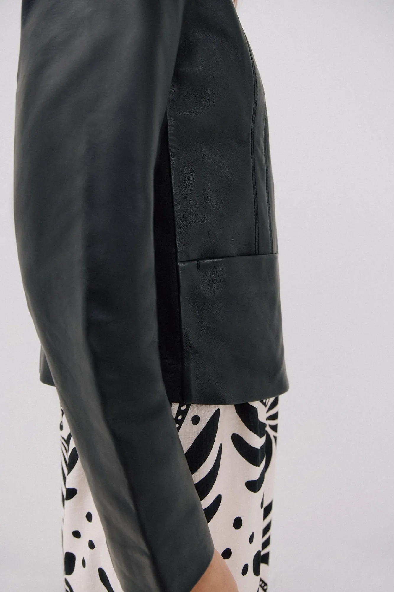 Mujer Cortefiel Chaquetas>Cazadora de piel biker