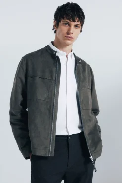 Hombre Springfield Chaquetas>Cazadora efecto ante