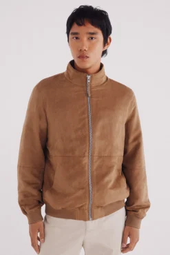 Hombre Springfield Chaquetas>Cazadora efecto ante