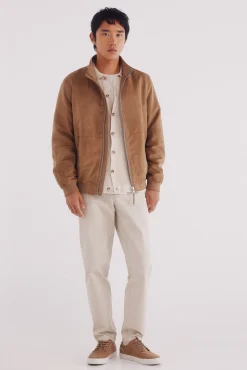 Hombre Springfield Chaquetas>Cazadora efecto ante