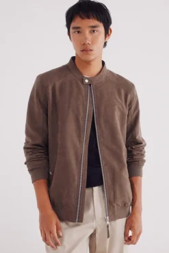 Hombre Springfield Chaquetas>Cazadora efecto ante microperforados