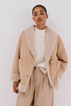 Mujer Cortefiel Chaquetas|Abrigos>Cazadora efecto doble faz