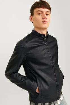 Hombre Jack & Jones Chaquetas>Cazadora efecto piel