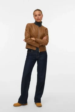 Mujer Vero Moda Chaquetas>Cazadora efecto piel