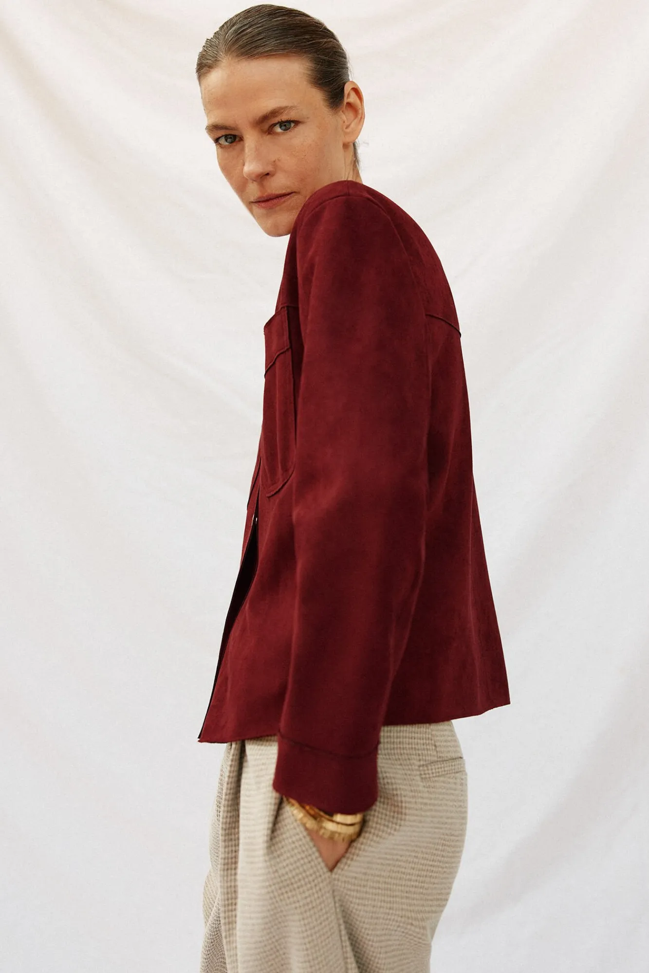 Mujer Cortefiel Chaquetas>Cazadora efecto piel