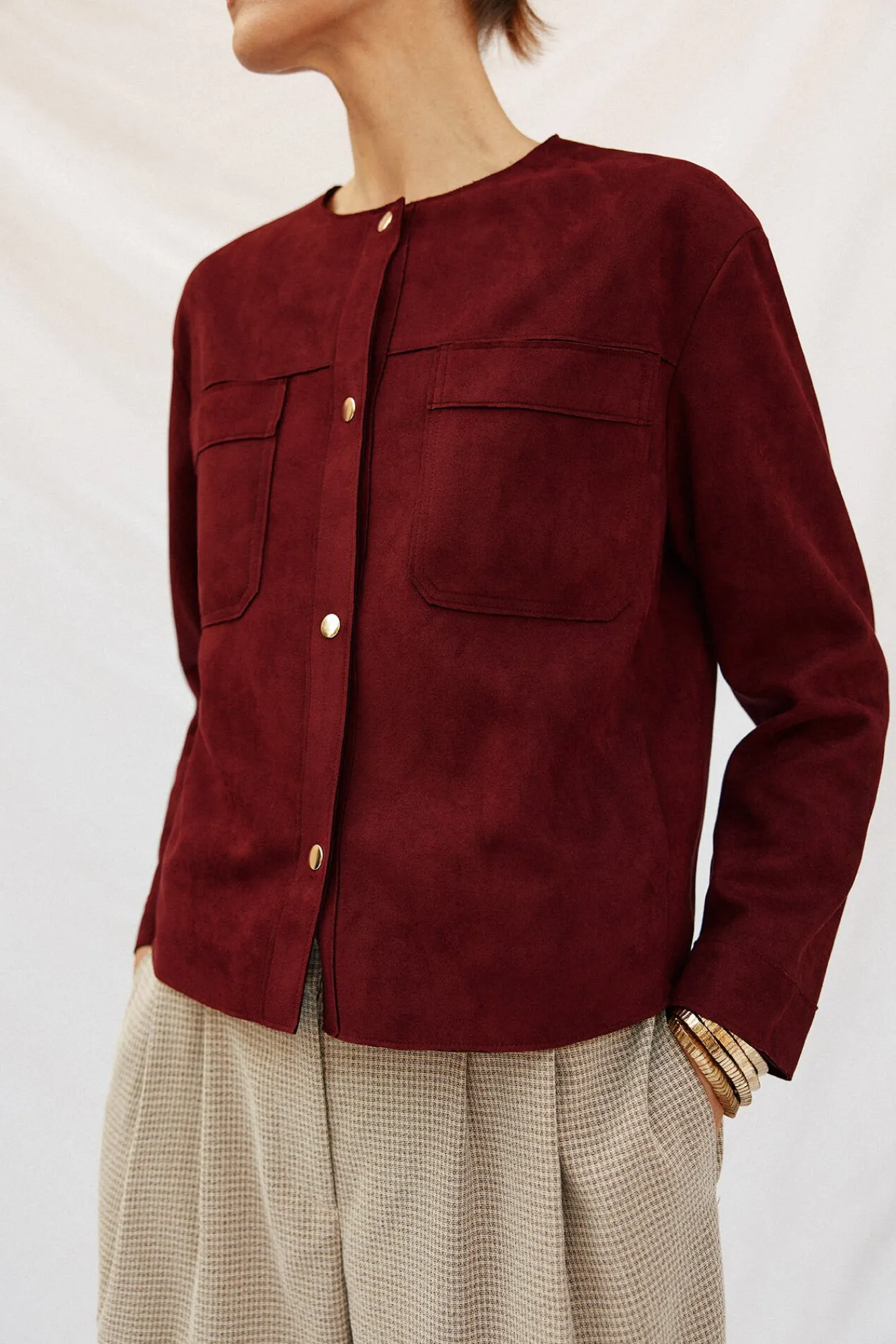 Mujer Cortefiel Chaquetas>Cazadora efecto piel