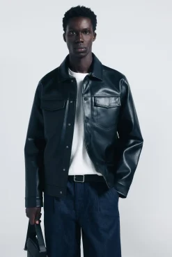 Hombre Springfield Chaquetas>Cazadora efecto piel