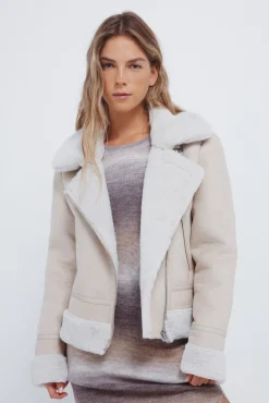 Mujer Springfield Chaquetas>Cazadora motera doble faz