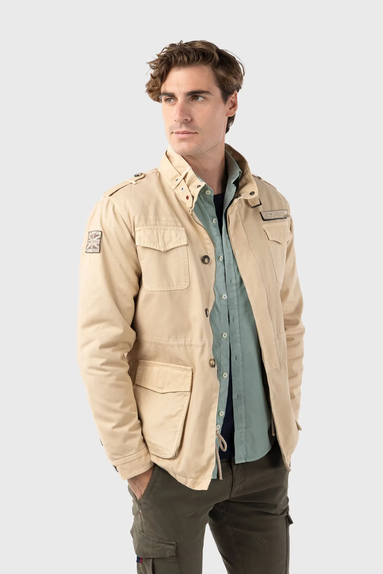 Hombre Williot Chaquetas>Cazadora Sahariana Con Parches