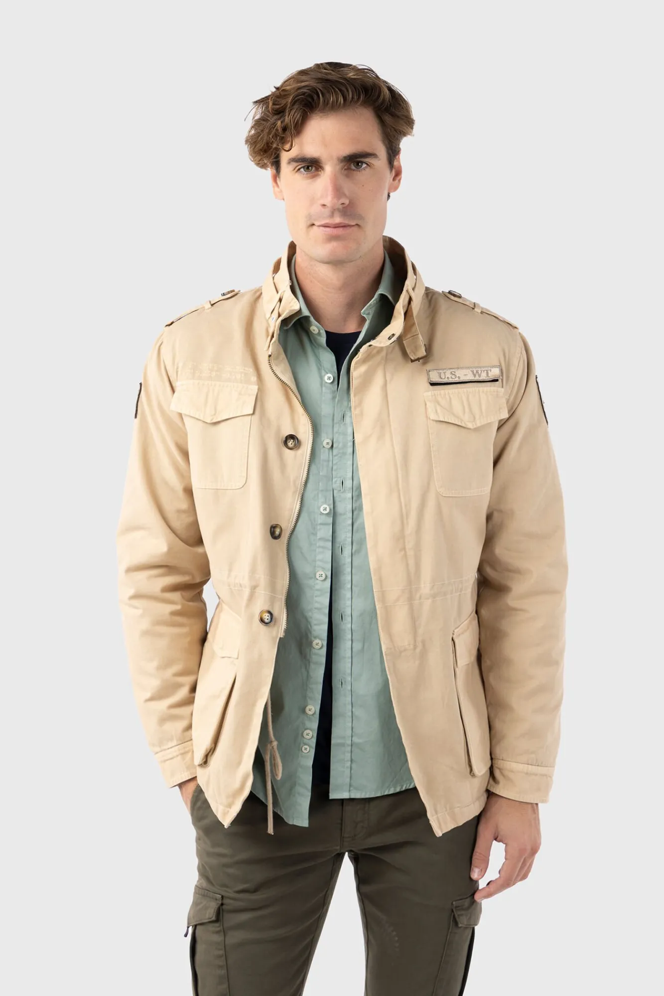 Hombre Williot Chaquetas>Cazadora Sahariana Con Parches