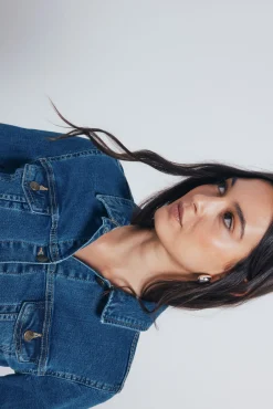 Mujer Springfield Chaquetas>Cazadora vaquera algodón