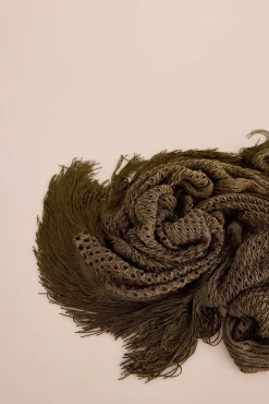 Mujer Slowlove Pañuelos Y Fulares>Chal calado flecos