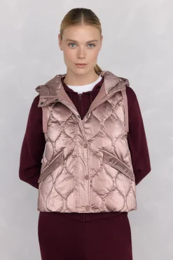 Mujer Pedro del Hierro Deporte|Chalecos>Chaleco acolchado capucha