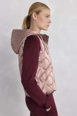 Mujer Pedro del Hierro Deporte|Chalecos>Chaleco acolchado capucha