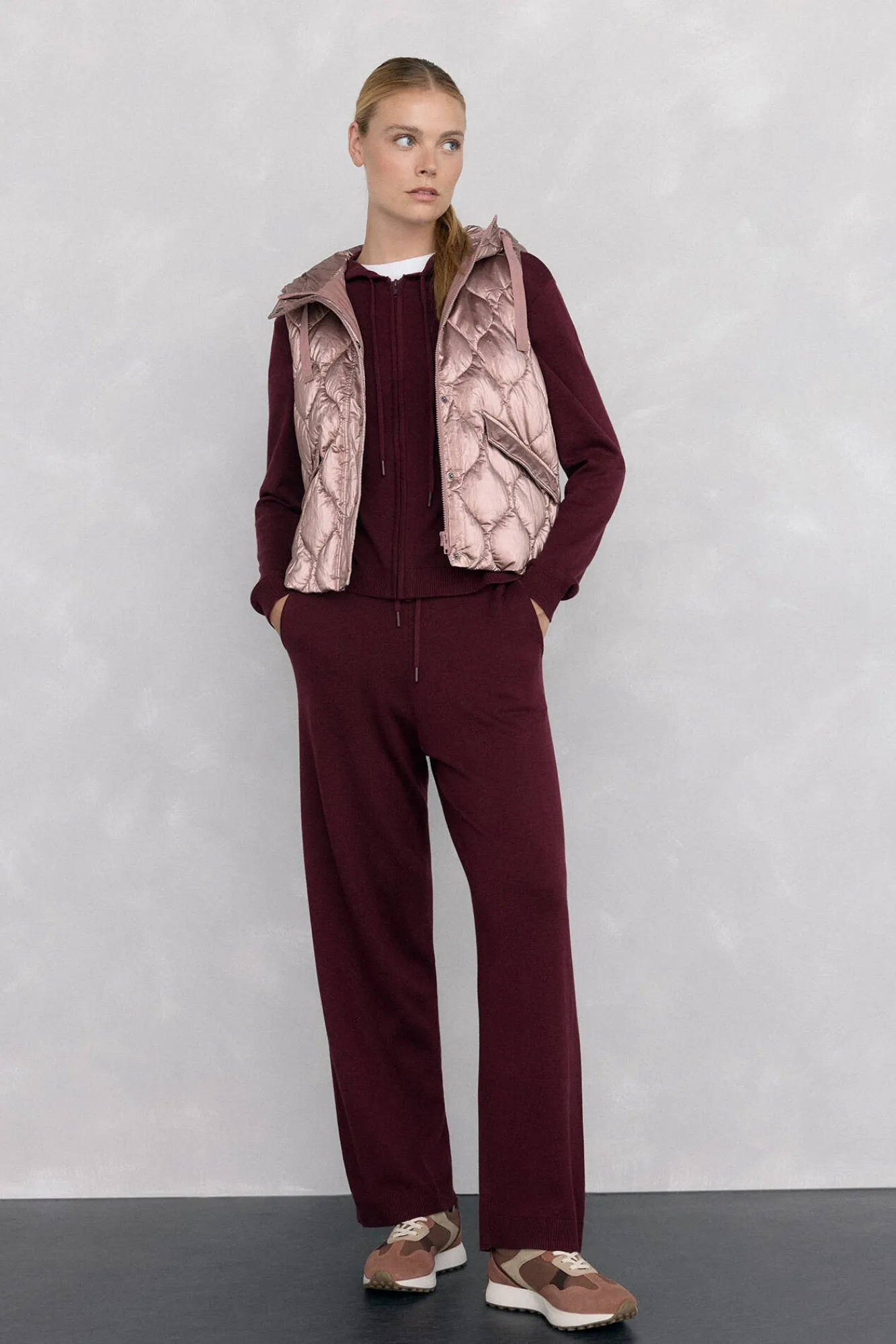 Mujer Pedro del Hierro Deporte|Chalecos>Chaleco acolchado capucha