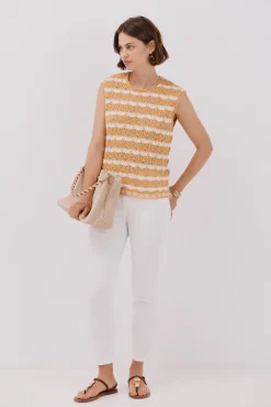 Mujer Cortefiel Chalecos>Chaleco calado bicolor