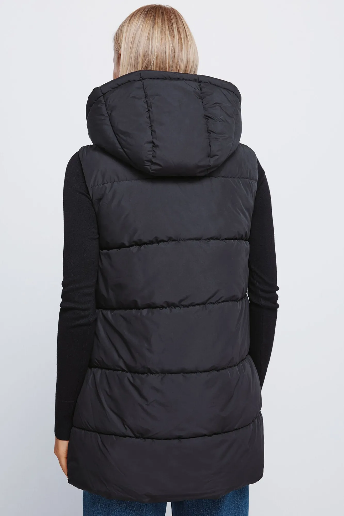 Mujer Springfield Chalecos>Chaleco capucha poliéster reciclado