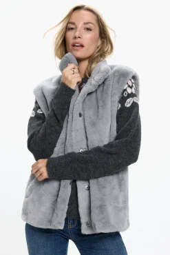 Mujer Vero Moda Chalecos|Chaquetas>Chaleco de pelo cuello alto