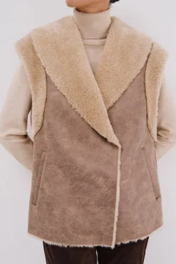 Mujer Cortefiel Chalecos>Chaleco efecto doble faz