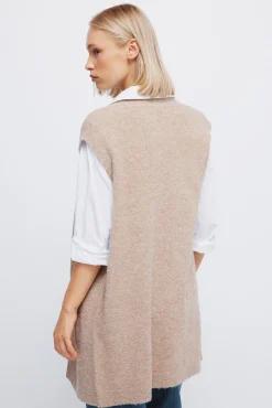 Mujer Springfield Chalecos>Chaleco largo abierto