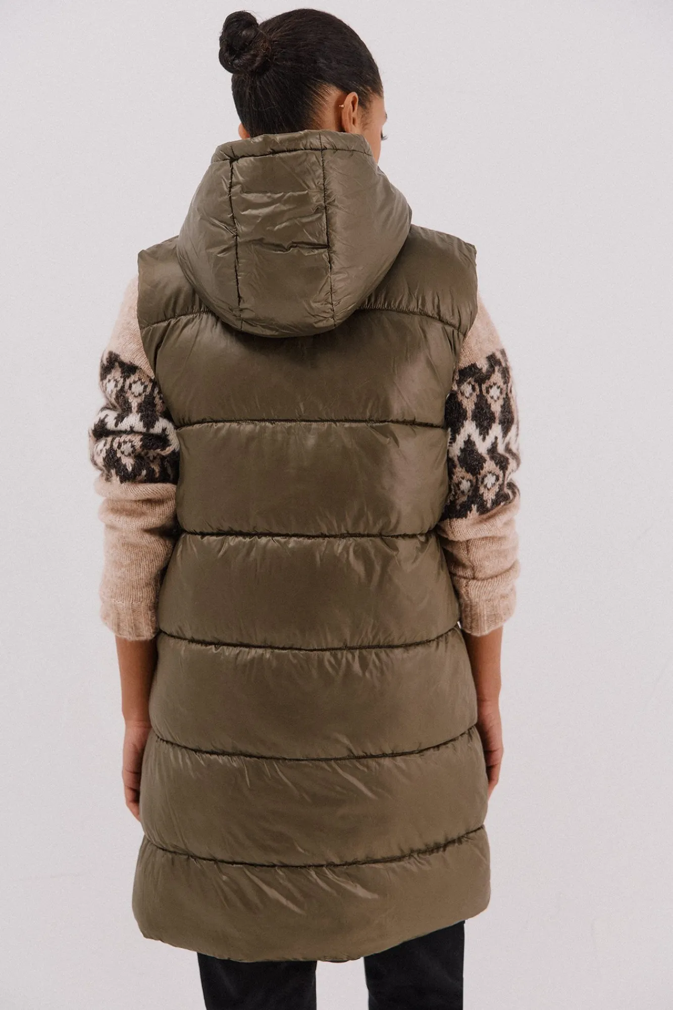 Mujer Cortefiel Chalecos|Abrigos>Chaleco largo reversible